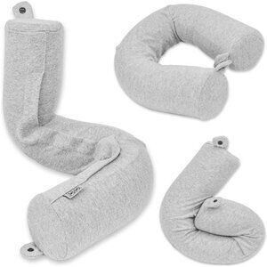 Twist Memory Foam Travel Pillow for Neck, Chin, Lumbar and Leg Support